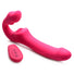 Mighty Licker Licking & Vibrating Strapless Strap-On w- Remote