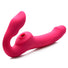 Mighty Licker Licking & Vibrating Strapless Strap-On w- Remote