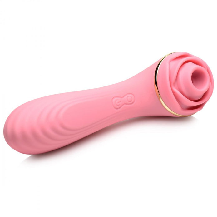 Passion Petals 10X Silicone Suction Rose Vibrator - Pink XR Brands Passion Petals 10X Silicone Suction Rose Vibrator - Pink XR Brands