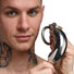 Locking Stainless Steel Chastity Cage w- 3 Rings
