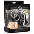 Locking Stainless Steel Chastity Cage w- 3 Rings