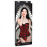 Scarlet Seduction Lace-up Corset & Thong - Large
