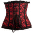 Scarlet Seduction Lace-up Corset & Thong - Large