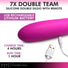 7X Double Team Silicone Double Dildo w- Remote