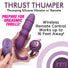 Thrust Thumper Thrusting Silicone Vibrator w- Remote