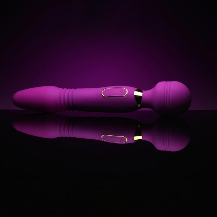 Ultra Thrust-Her Deluxe Thrusting & Vibrating Silicone Wand XR Brands Ultra Thrust-Her Deluxe Thrusting & Vibrating Silicone Wand XR Brands
