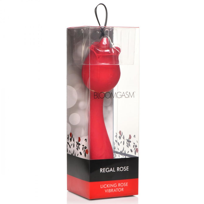 Regal Rose Licking Rose Vibrator XR Brands Regal Rose Licking Rose Vibrator XR Brands