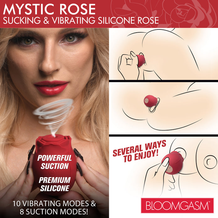Mystic Sucking & Vibrating Rose - XrBrands.com XR Brands Mystic Sucking & Vibrating Rose - XrBrands.com XR Brands