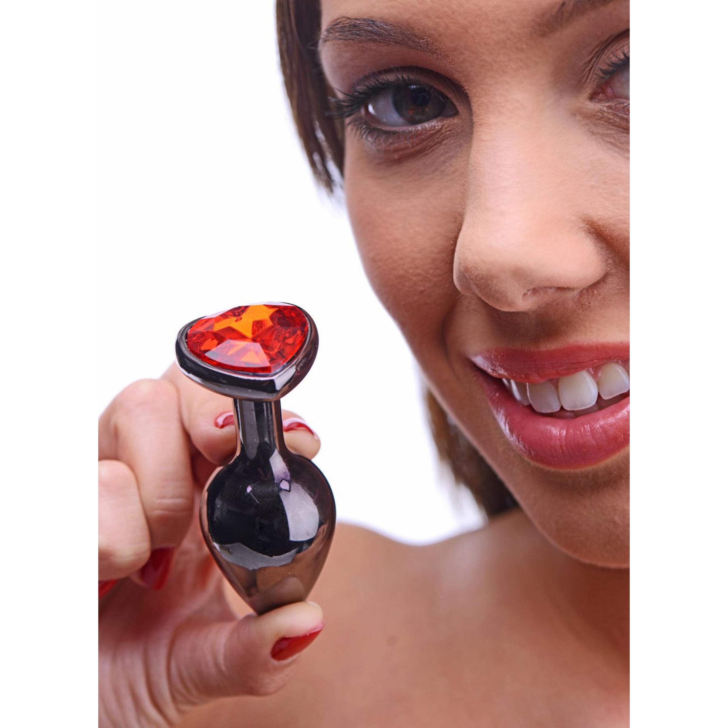 Ruby Red Heart Steel Butt Plug – XR Brands