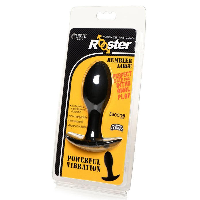 Large Rumbler Vibrating Silicone Butt Plug - XrBrands.com XR Brands Large Rumbler Vibrating Silicone Butt Plug - XrBrands.com XR Brands