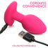 Gossip Pop Rocker 10X Vibrating Silicone Plug - Magenta