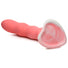 Simply Sweet Wavy Silicone Dildo - Pink/White