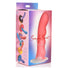 Simply Sweet Wavy Silicone Dildo - Pink/White