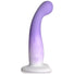 Simply Sweet Slim G-Spot Silicone Dildo - Purple/White