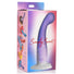 Simply Sweet Slim G-Spot Silicone Dildo - Purple/White