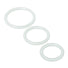 Trinity Silicone Cock Rings, Clear