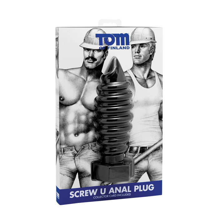 Tom of Finland Screw U Anal Plug XR Brands Tom of Finland Screw U Anal Plug XR Brands